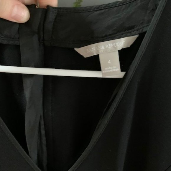 Black Banana Republic Mini Dress Size 4 - Picture 3 of 5